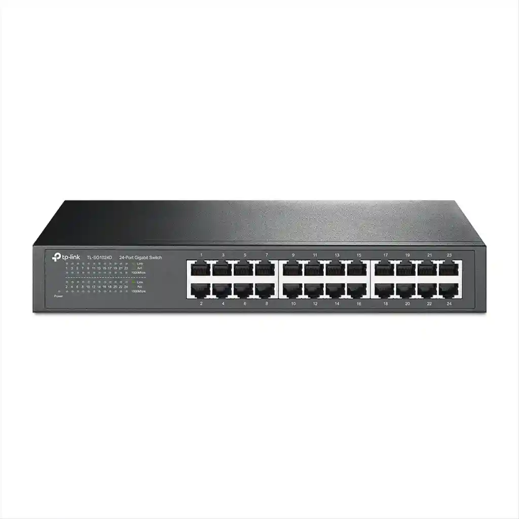  Switch 24 Puertos Gigabit Escritorio/Rack Tp-Link Tlsg1024D 