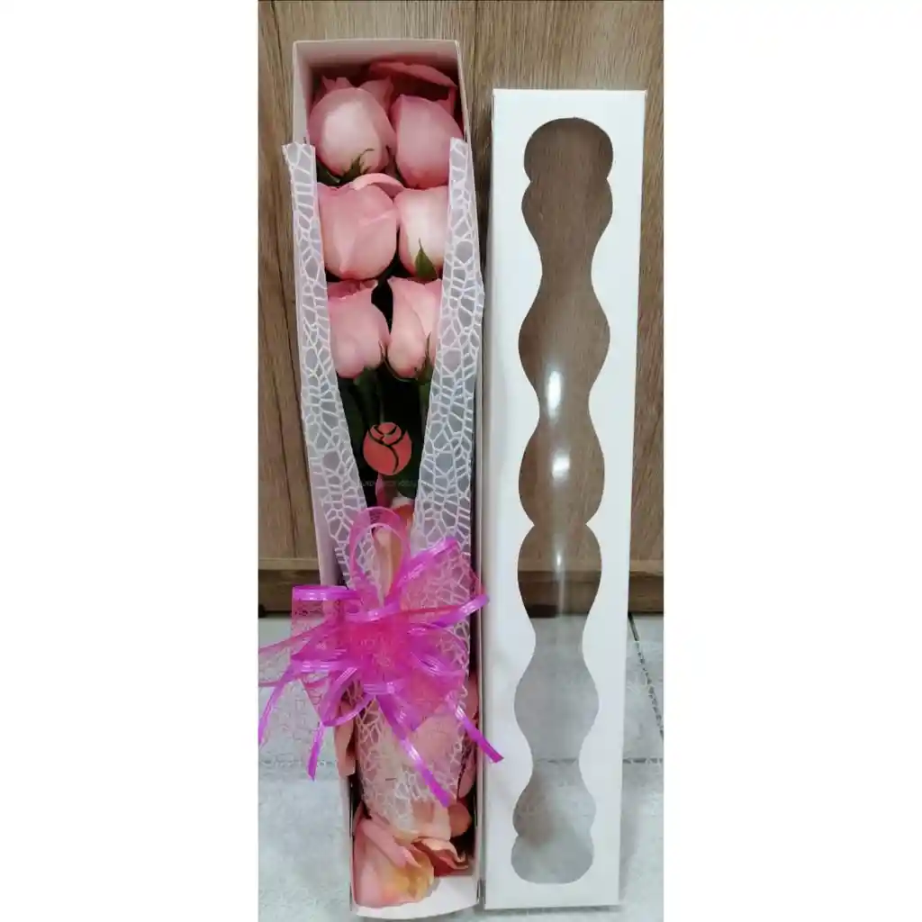 Caja De 6 Rosas
