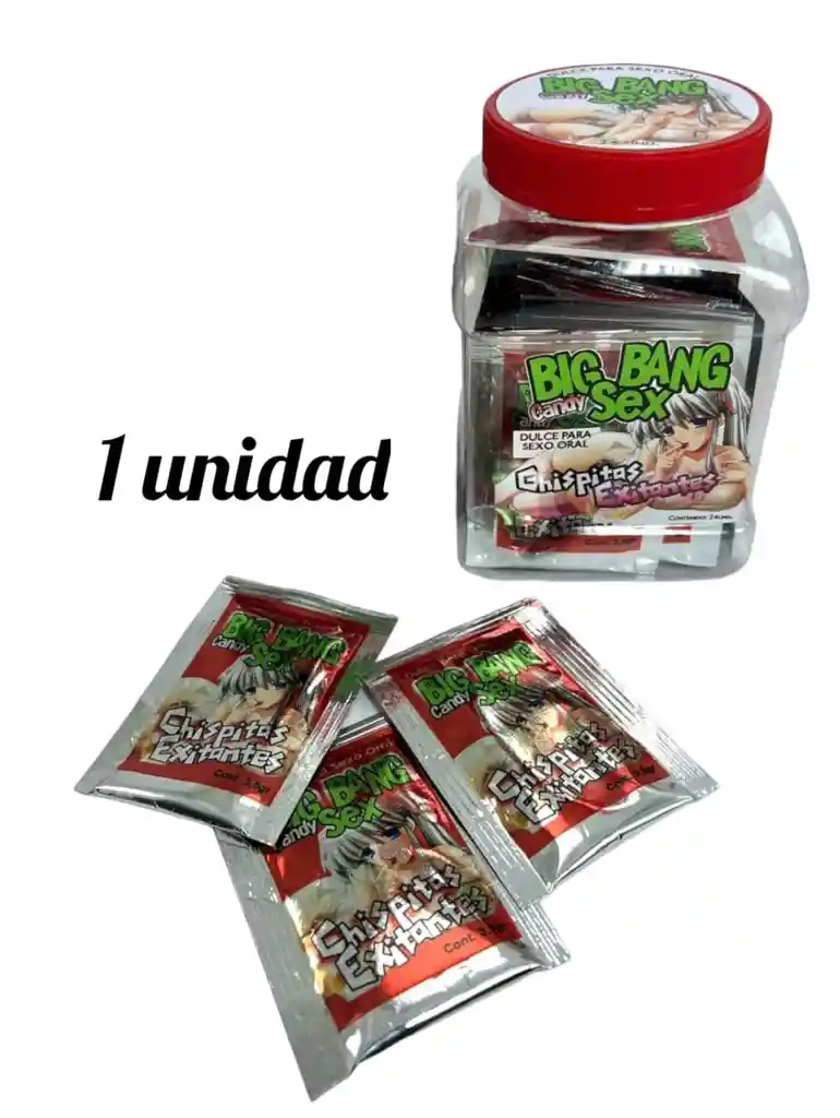 *1 Unidad Dulce Para Sexo Oral Big Bang Sex Chispitas Exitantes