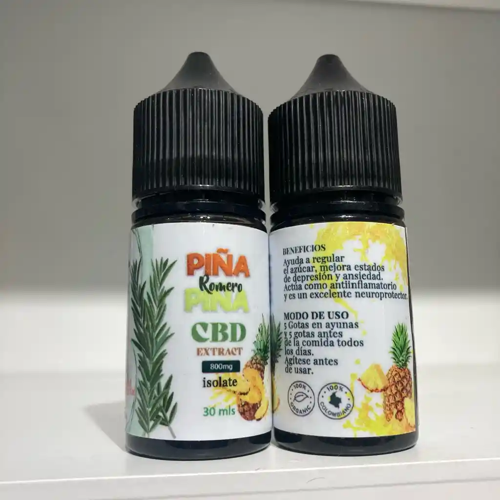 Gotas De Cbd Con Piña Y Romero