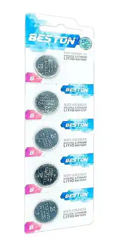 Pila Beston Cr2025 3v Pack X 5 Bateria Litio Cr-2025