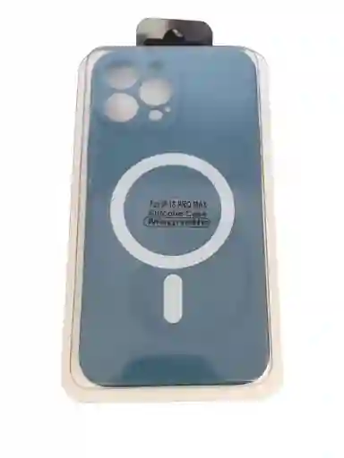 Forro Silicone Magsafe Iphone 13 Pro Max Azul