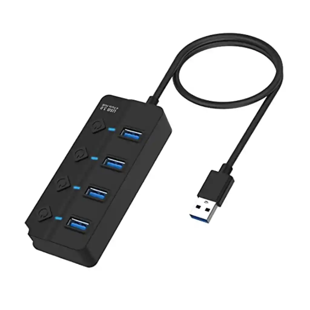 Hub 4 Puertos Usb 3.0 Con Switch