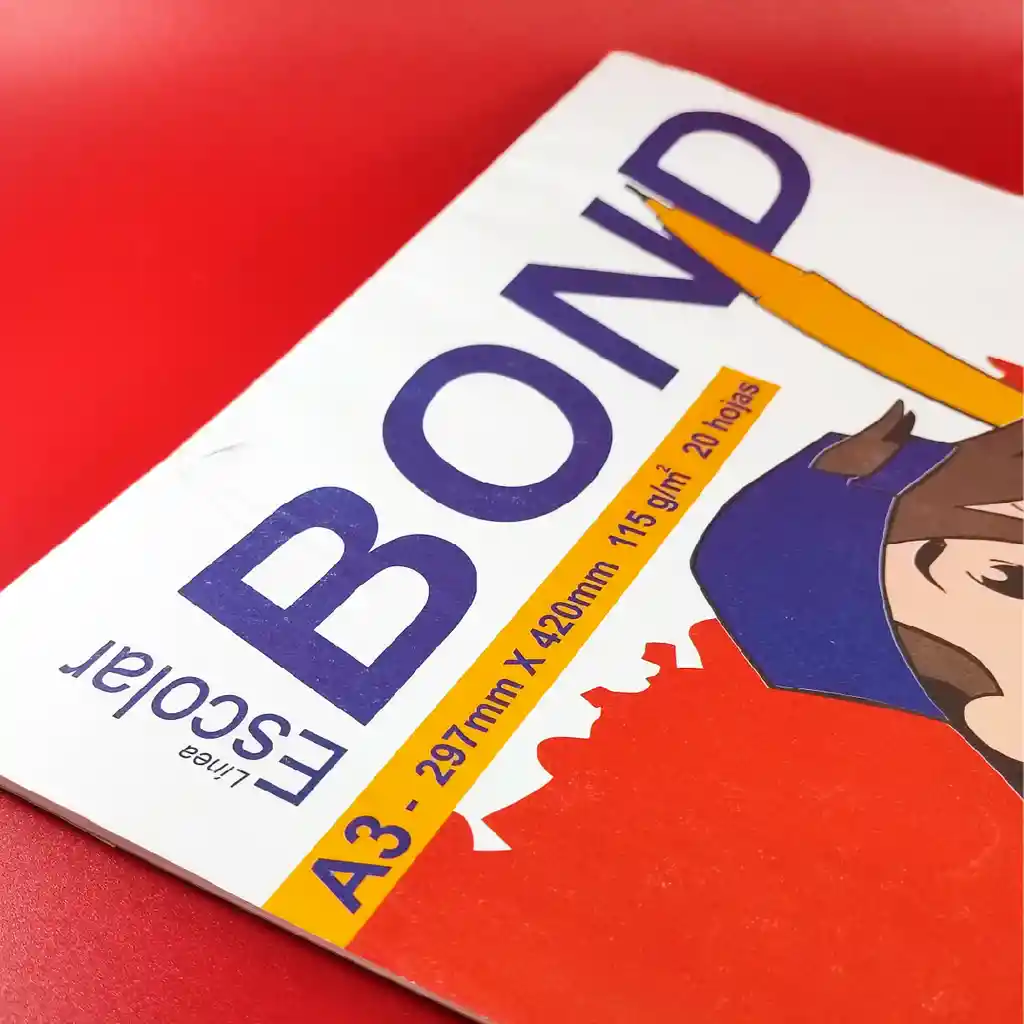 Block Escolar Icopel, Para Dibujo Tamaño A3 Bond X 20 Hojas