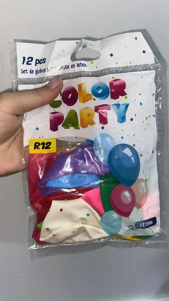 Paquete De Globos Economico R12 Surtidos