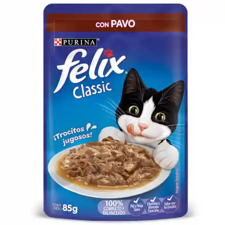 Felix Alimento Humedo Gatos Pavo 85g