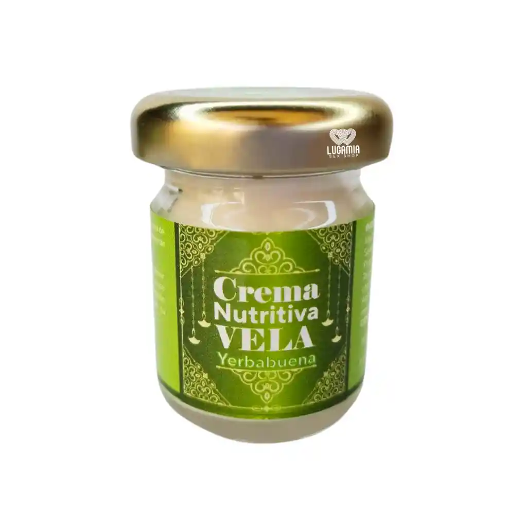 Vela Para Masajes Crema Nutritiva Yerbabuena