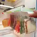 Organizador Bolsas Refrigerador Con Rieles Y Bolsa