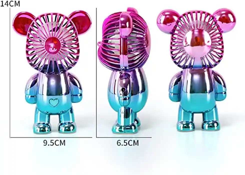Mini Ventilador Osito Recargable