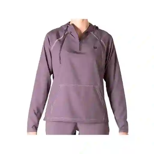 Buzo Deportivo Saco Con Capucha Wilson French 98518 Mujer Gris Oscuro M