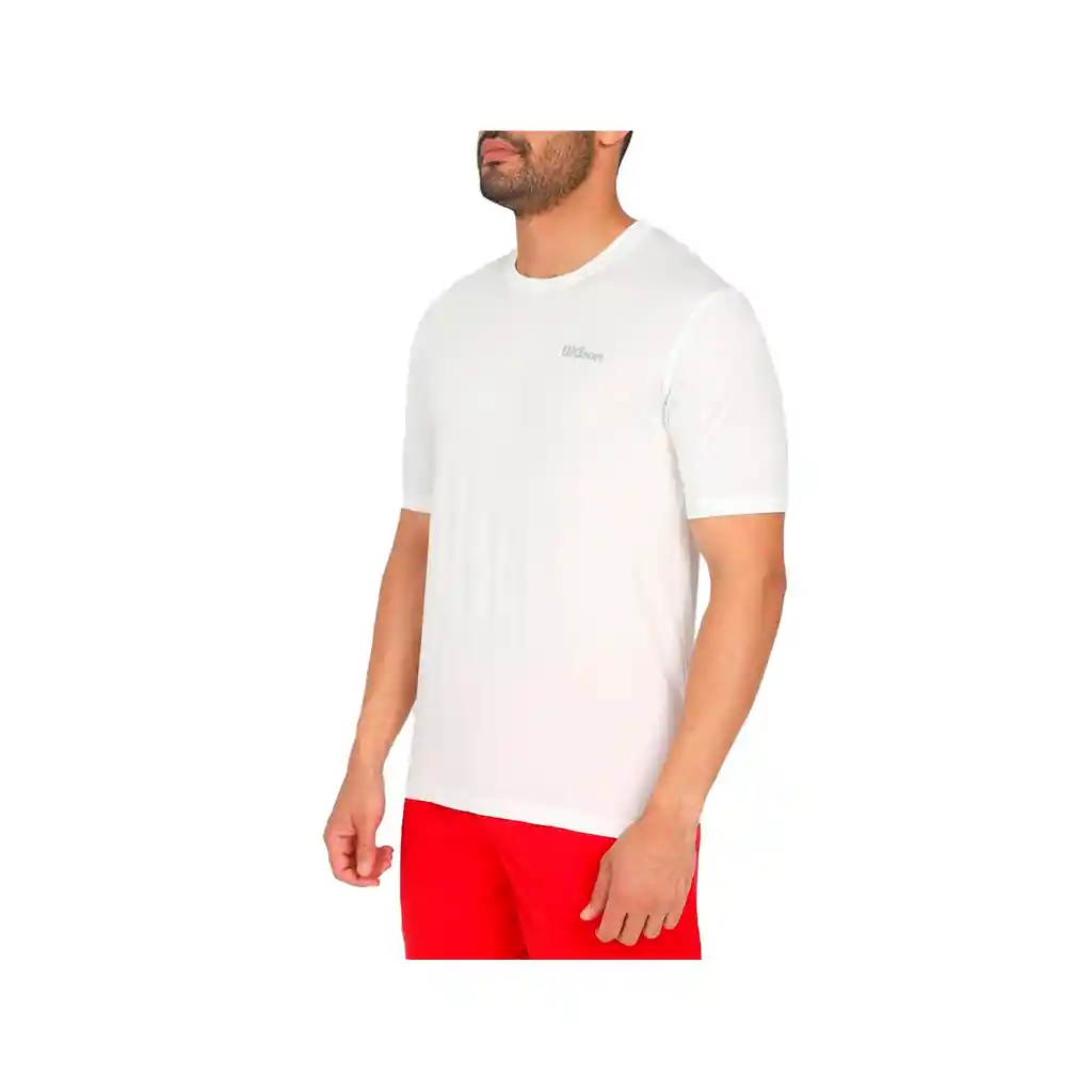 Camiseta Cuello Redondo Wilson Ultra Light 59034 Hombre Gym Blanco Xl