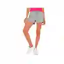 Pantaloneta Deportiva Short Wilson French 98334 Mujer Gym Fitness Jaspe L