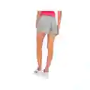 Pantaloneta Deportiva Short Wilson French 98334 Mujer Gym Fitness Jaspe L