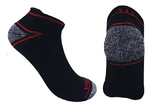 3 Pares Medias Tobilleras Wilson Calcetin Hombre Mujer Negro Única