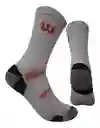3 Pares Medias Tobilleras Wilson Calcetin Hombre Mujer Gris Blanco Negro Única