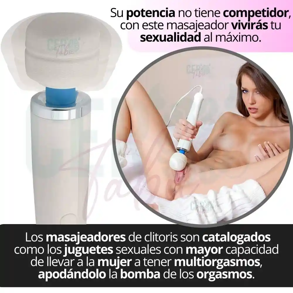 Vibrador Grande Masajeador De Clítoris Hitachi Recargable Sa