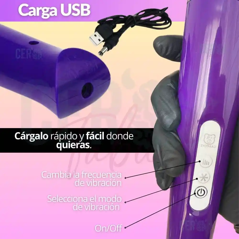 Vibrador Grande Masajeador De Clítoris Hitachi Recargable Sa