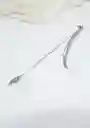 Ear Cuff Setx5 Clips Plata + Ear Cuff Hoja Colgante