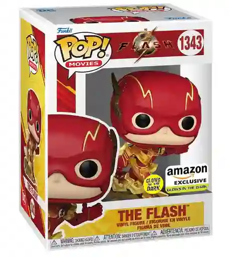 Funko Pop Original Dc - The Flash, Brilla En La Oscuridad 1343 Exclusivo De Amazon