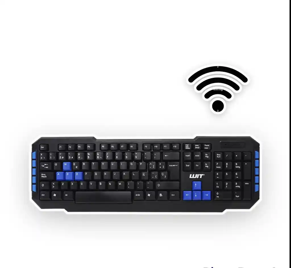 Combo Teclado Y Mouse Inalámbrico Tipo Gamer