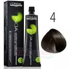 Tinte De Cabello Sin Amoniaco Inoa N°4 Castaño