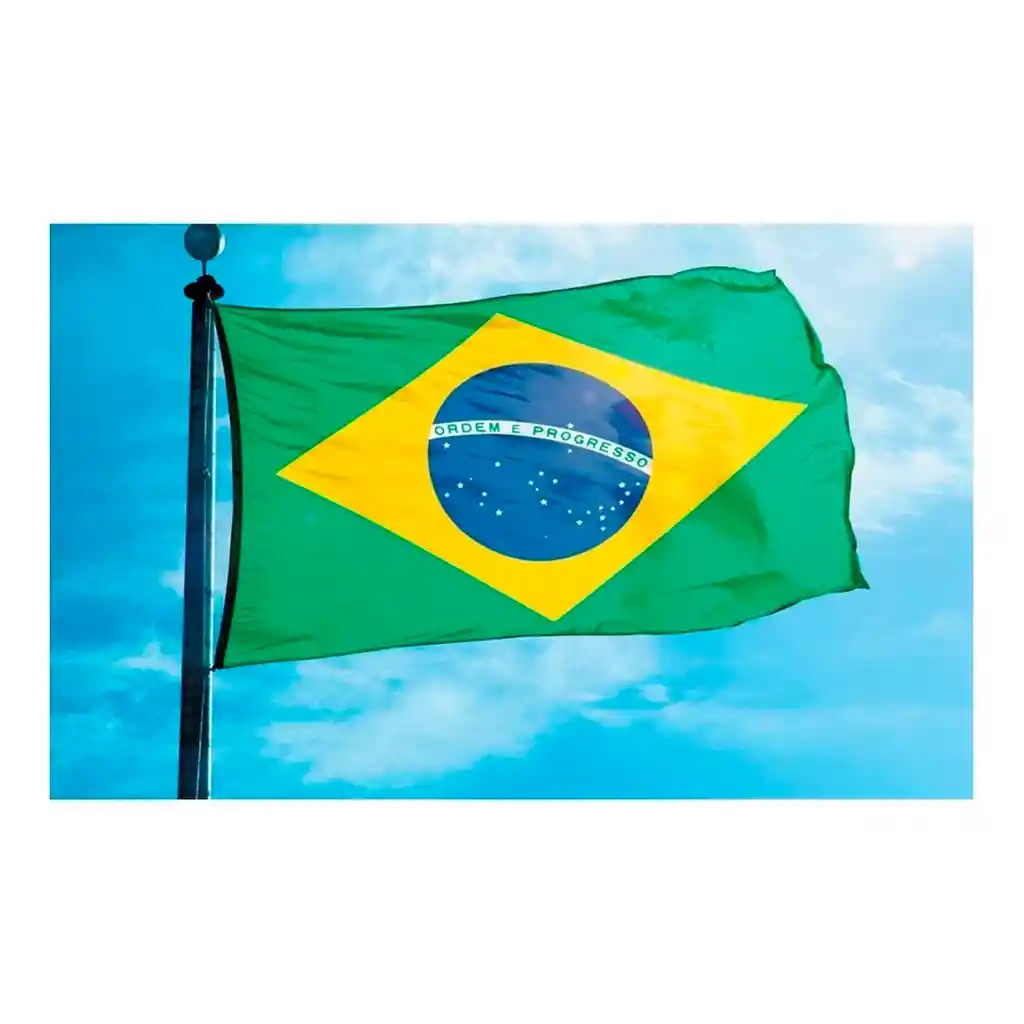 Bandera Brasil 1.50x90cm Exterior Grande