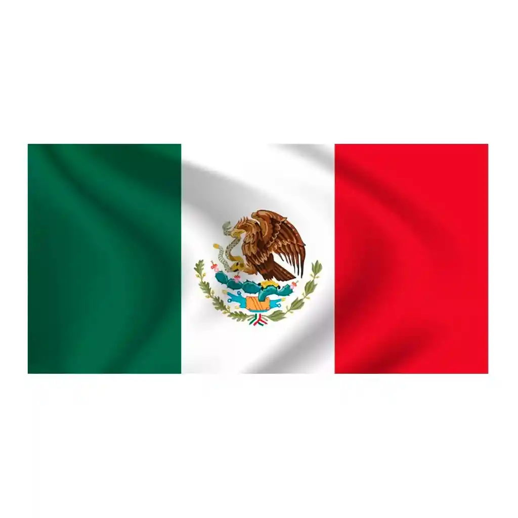 Bandera De México 1.50x90cm Exterior Grande