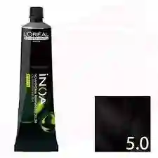 Tinte De Cabello Sin Amoniaco Inoa N°5.0 Castaño Claro Cobertura Profunda