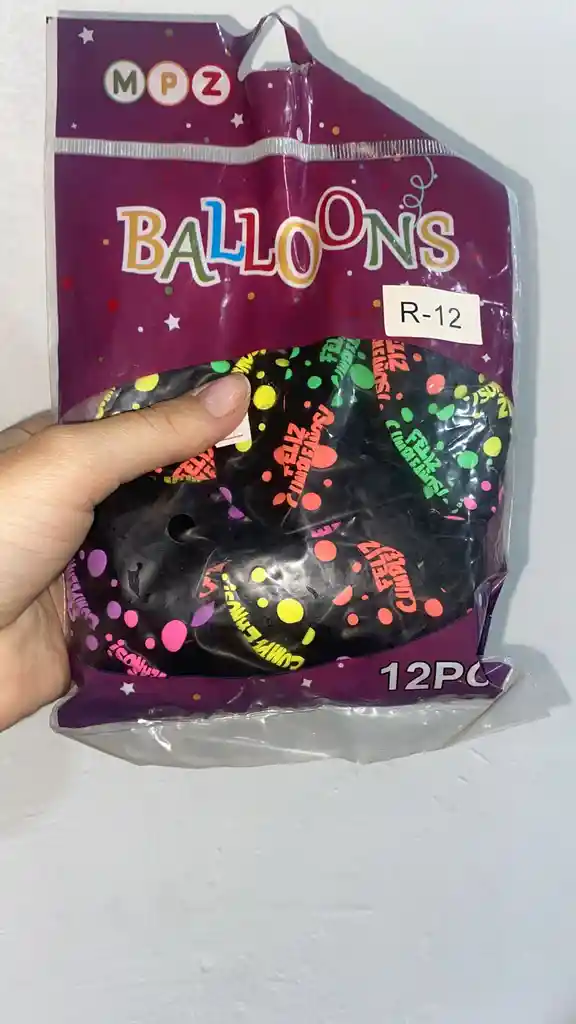 Paquete Globo Estampado Feliz Cumple Economico