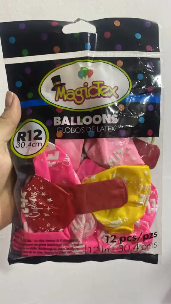 Paquete Globo Estampado Feliz Cumple Economico