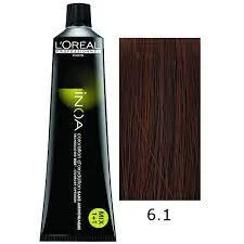 Tinte De Cabello Sin Amoniaco Inoa N°6.1 Rubio Oscuro Ceniza