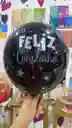 Globos Feliz Cumple Negros Economico