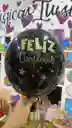 Globos Feliz Cumple Negros Economico