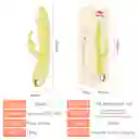 Vibrador 22cm Doble Estimulador Rabbit Recargable Juguetes Sexuales