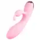 Vibrador 22cm Doble Estimulador Rabbit Recargable Juguetes Sexuales