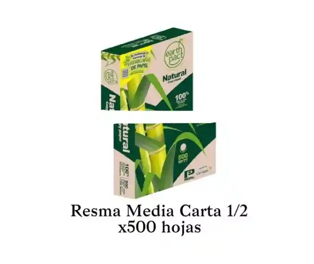 Resma Papel Media Carta Ecologica X2und