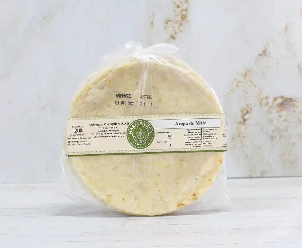   Maria Pilera  Arepa De Maiz 