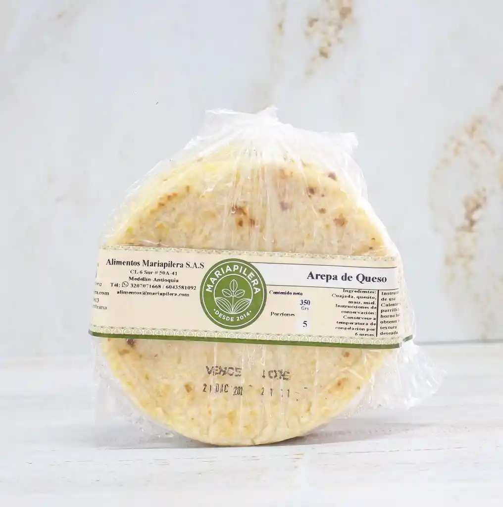   Maria Pilera  Arepa De Yuca Queso 