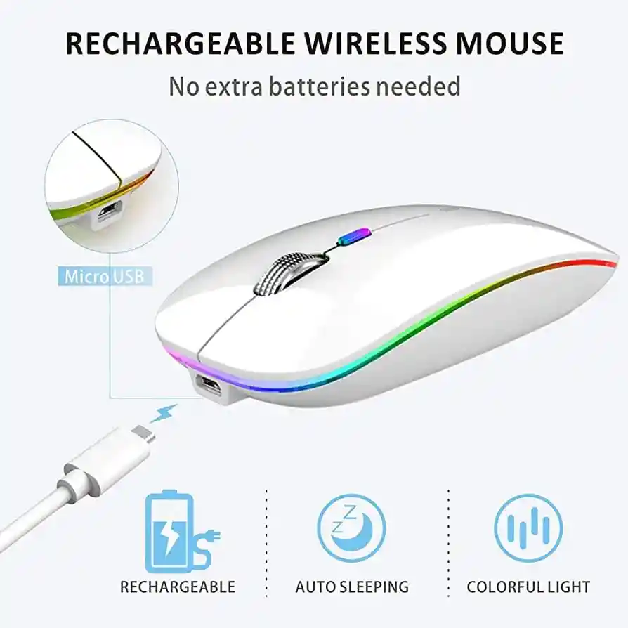 Mouse Inalambrico Recargable Bt