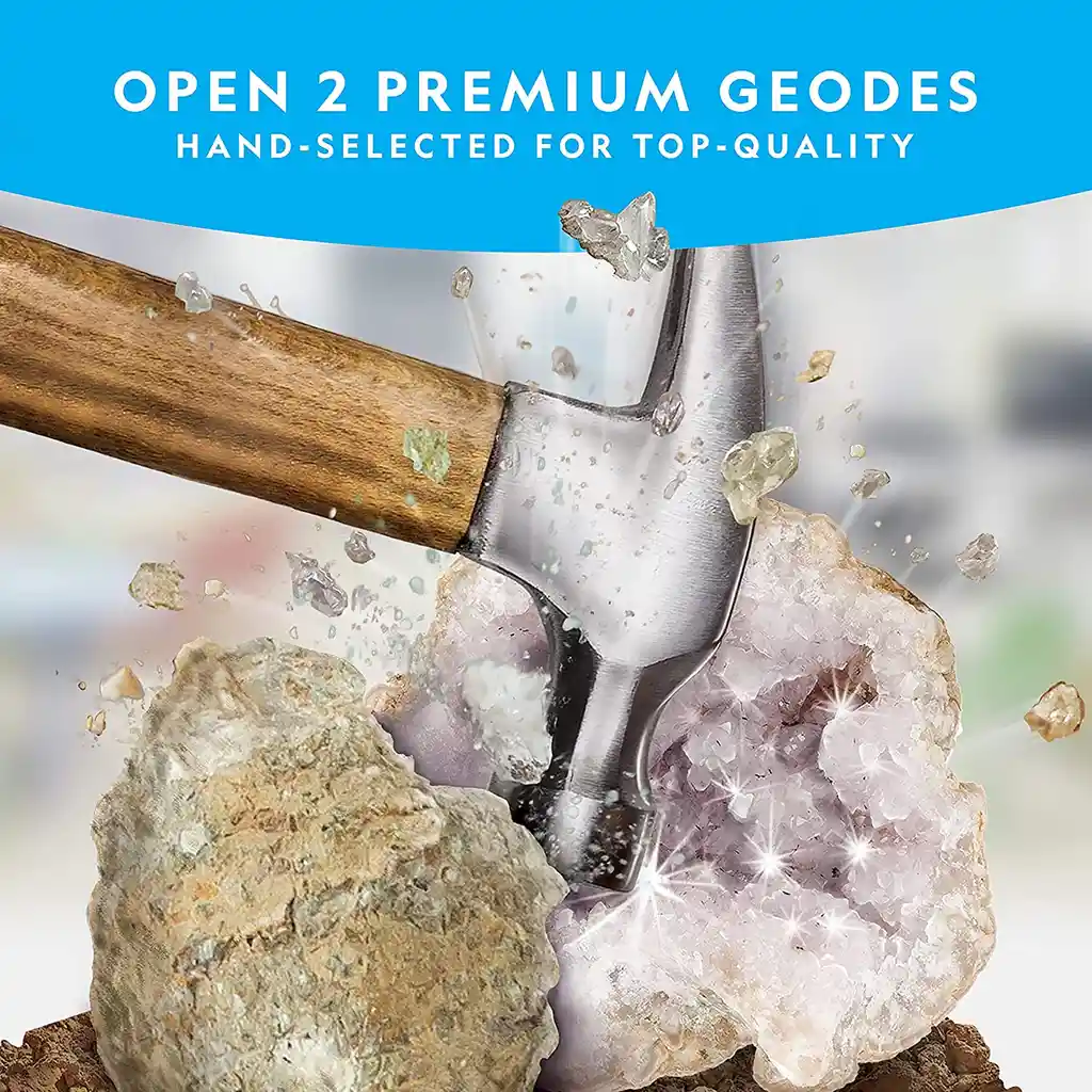 Kit National Geographic Rocas Geodas Fósiles Piedras Genuinas Juegos Educativos Geologia