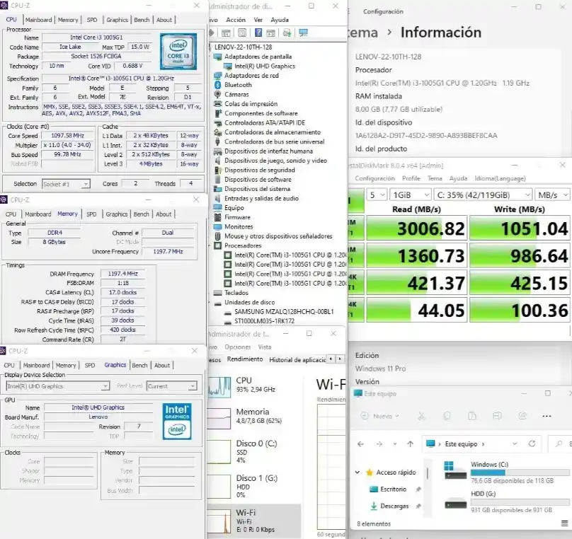 Todo En Uno Core I3 Ultima Gen Windows Original + Office 22 Pulgadas