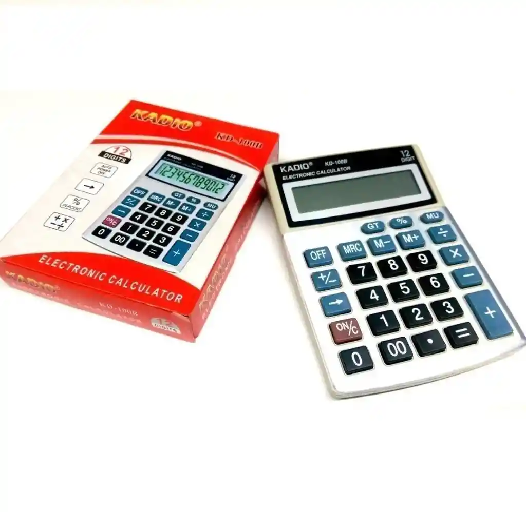 Calculadora 12 Digitos 14 X 10 Cm Kadio Kd-100b