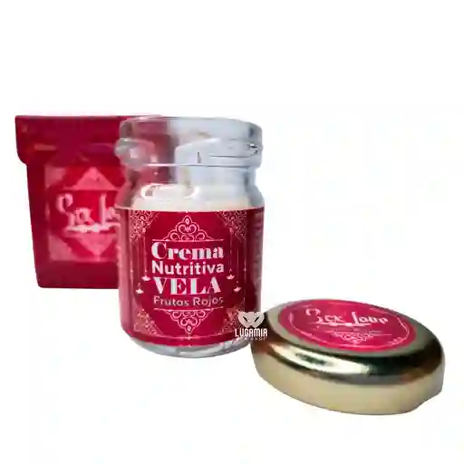 Vela Para Masajes Crema Nutritiva Frutos Rojos