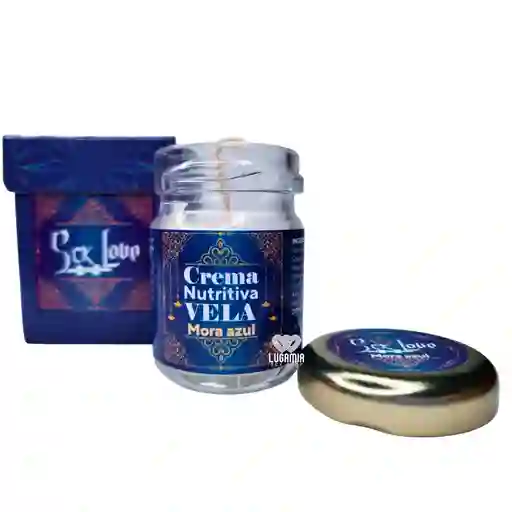 Vela Para Masajes Crema Nutritiva Mora Azul