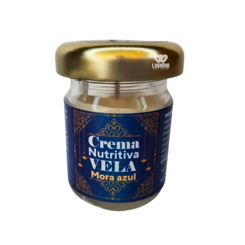 Vela Para Masajes Crema Nutritiva Mora Azul