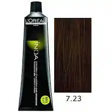 Tinte De Cabello Sin Amoniaco Inoa N° 7.23 Rubio Irisado Dorado