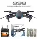 Drone 998 Con Camara Ideal Para Principiantes Con 3 Baterias