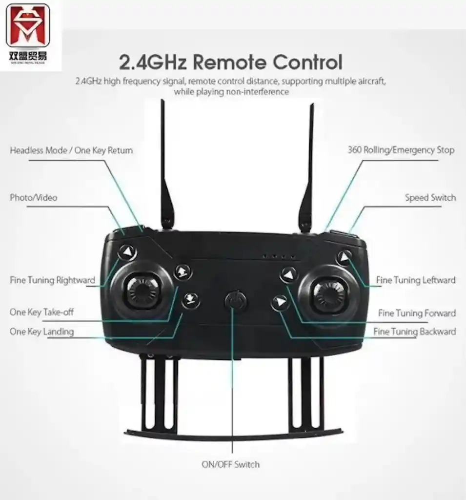 Drone 998 Con Camara Ideal Para Principiantes Con 3 Baterias