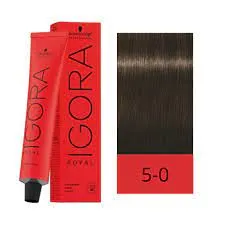 Tinte De Cabello Igora N° 5-0 Castaño Claro Natural