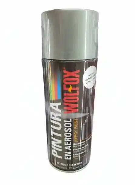 Aerosol Plata Metalica Pintura En Spray